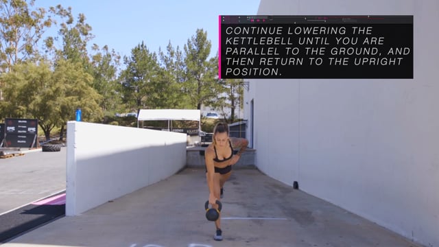 Single Leg Kettlebell RDL (Romanian Deadlift)