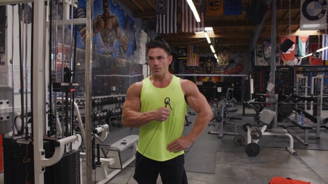 Crossbody Cable Curls