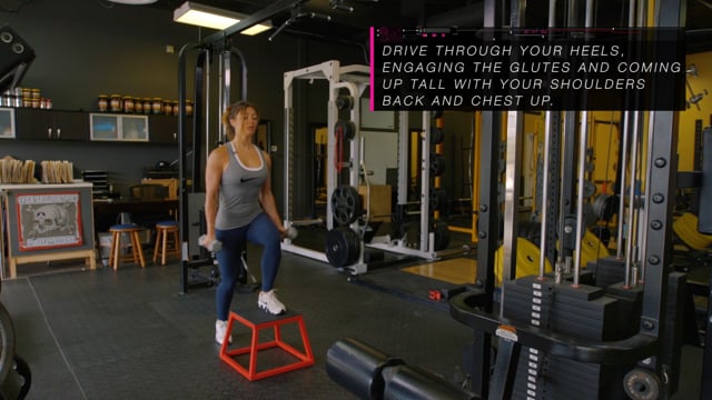 Dumbbell Step-Up & Bicep Curl