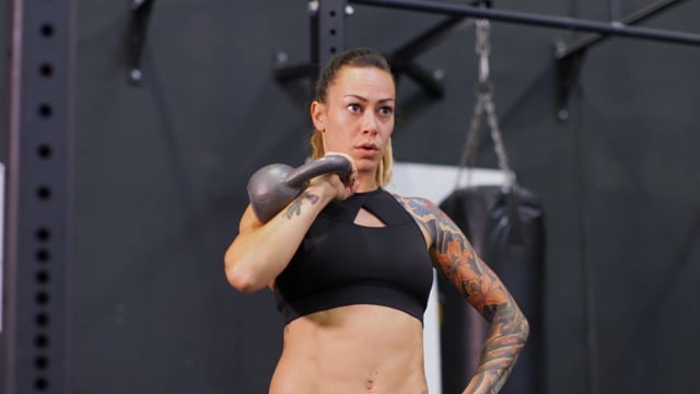 Offset Kettlebell Reverse Lunge